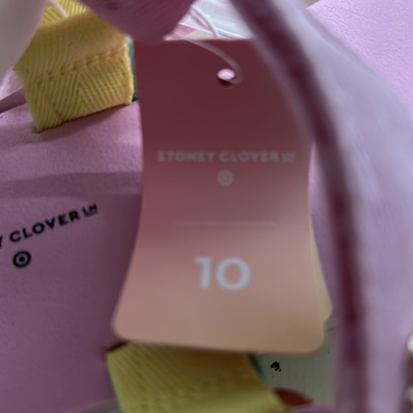 Stoney Clover Lane Sport Sandals Multi Pastel Colors with Gold Heart - Picture 9 of 11